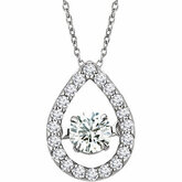 652136 / 14Kt White / 1/3 Ctw Mystara Diamond 16-18 Inch Necklace