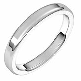 Flat Comfort Fit Round Edge Band