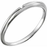 2mm Wedding Band for Comfort-Fit Solitaire