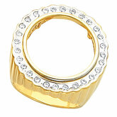 Accented Coin Ring