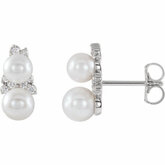 Accented Pearl Ear Climbers