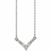 Accented "V" Necklace or Center