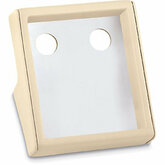 Beige Leatherette Cradle- Holds Square Corner Tray