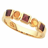 Bezel-Set Ring for Square and Round Cabochon Gemstones