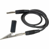 Black Lead Wire with Clip