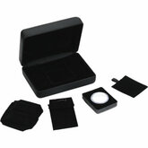 Black Leatherette Stone/Jewelry Box
