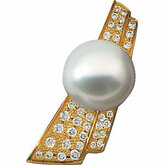Brooch Mounting for 12mm Pearl