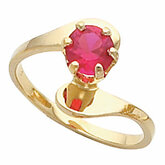 Bypass Ring Mounting for Round Gemstone Solitaire