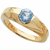 Channel-Set Ring Mounting for 6.0 mm Round Gemstone Solitaire