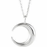 Crescent Moon Necklace or Pendant