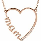 Diamond Mom Necklace or Center Mounting