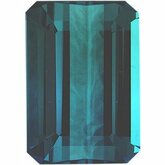 Emerald/Octagon Genuine Blue (Indicolite) Tourmaline (Black Box)