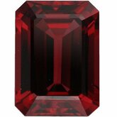 Emerald/Octagon Genuine Red Spinel (Notable Gems®)