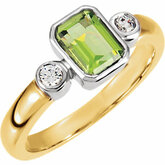 Emerald Bezel-Set Ring Mounting