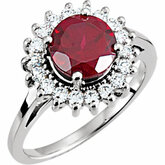 Fashion Ring for Round Gemstone