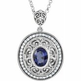 Gemstone & Diamond Sculptural-Inspired Necklace or Pendant Mounting