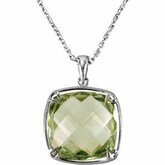Genuine Green Quartz Necklace or Pendant