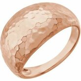 Hammered Dome Ring