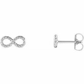 Infinity-Inspired Rope Earrings