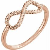 Infinity-Inspired Rope Ring