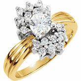 Ladies Diamond Fashion Ring Mounting