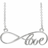 Love Infinity Design Necklace or Center