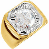 Men's Illusion Solitaire Ring Mounting