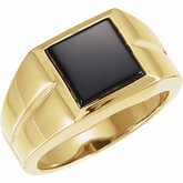 Men's Ring Mounting for Square/Princess Center