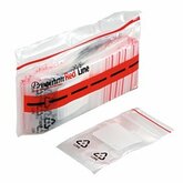 MinigripÂ® Red Lineâ„¢ White Block Write-on Recyclable Bags (2 mil)