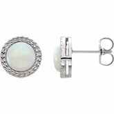 Opal Leaf Design Earrings or Mounting