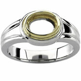 Oval Bezel-Set Ring Mounting