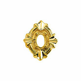 Oval Shaped 4-Prong Trim for Oval Center Stone