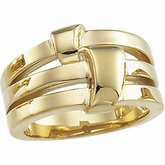 Overlapping Bands Fashion Ring