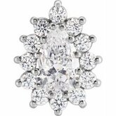 Pear 13-Stone Cluster Top