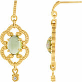 Peridot & Diamond Earrings or Mounting