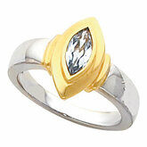 Ring Mounting for Marquise Gemstone