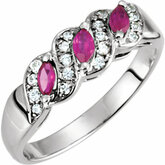 Ring Mounting for Marquise Gemstones