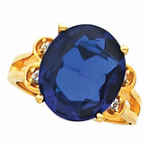 Ring Mounting for Oval Gemstone