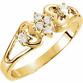 Ring Mounting with Heart Design
