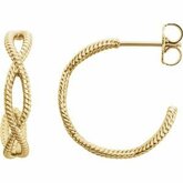 Rope-Style Hoop Earrings