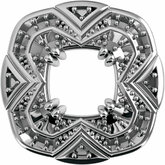 Round Double Prong Halo-Style Trim