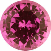 Round Genuine Pink Sapphire (Black Box)