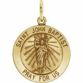 Round St. John the Baptist Medal