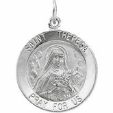 Round St. Theresa Medal