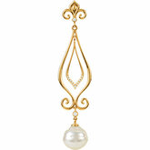 South Sea Cultured Pearl & Diamond Necklace, Pendant or Mounting