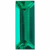 Straight Baguette Lab Created Emerald