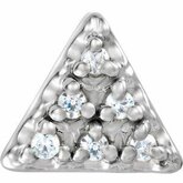 Triangle Shaped 6-Stone Cluster Top