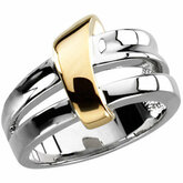 Two Tone Gold Fashion Ring