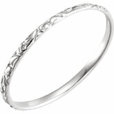 Youth Etched 1.5mm Ring