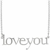 "Love You" Neck Trim Pendant or Necklace